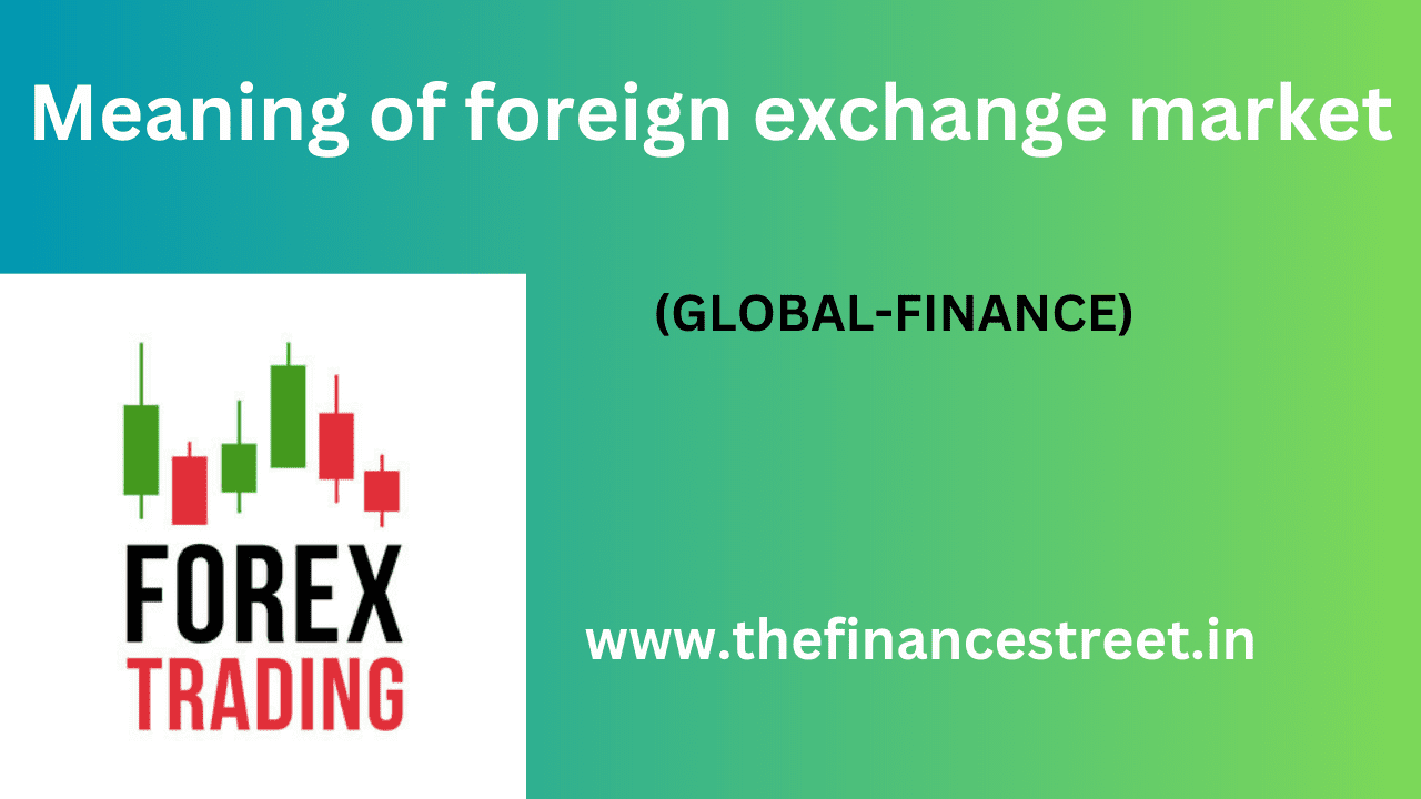 foreign exchange market, known as the forex or FX market, is global decentralized market where world's currencies traded.