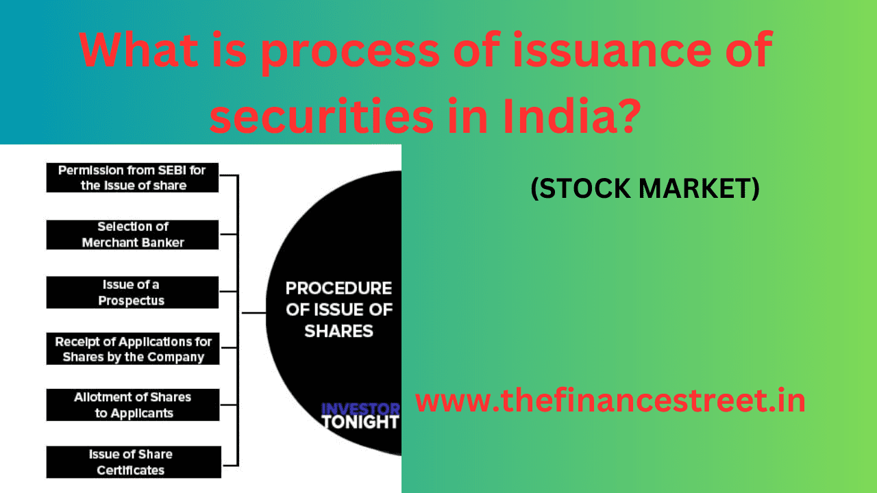 process of issuance of securities involves key steps, while process may vary depending on type of securities & regulations.